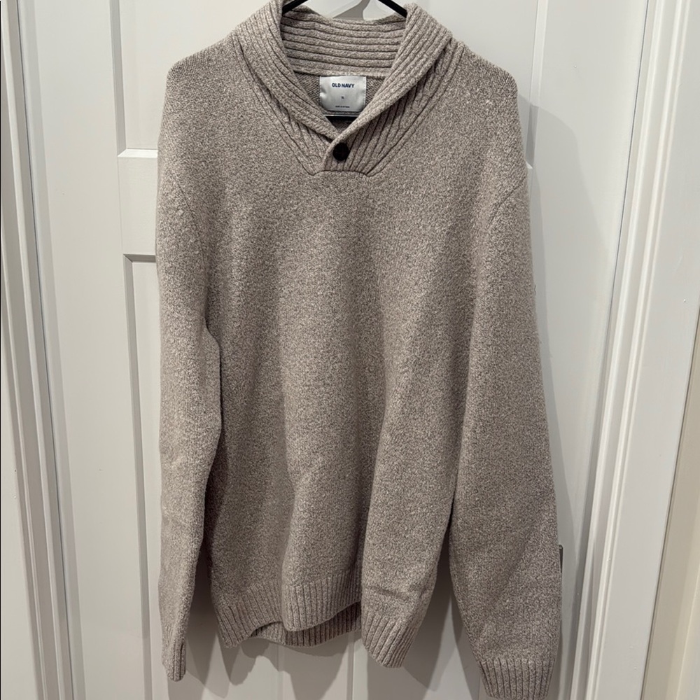 Old Navy Cream Turtleneck Sweater Cozy Knit